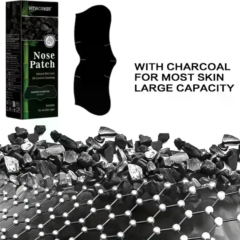 Charcoal Pore Strip - 20/30/50 Stück Tiefenreinigende Mitesser-Nasenstreifen | Bambuskohle