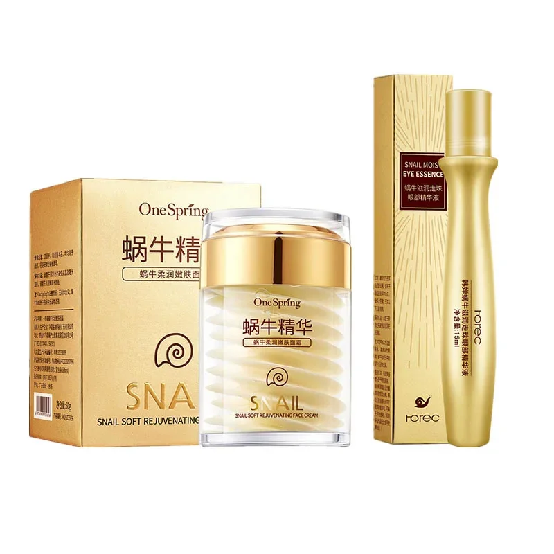Skincare D'Alba - Hautpflege-Set Schnecken-Kollagen-Creme, Anti-Aging, Haut aufhellen, Gesichtscreme,