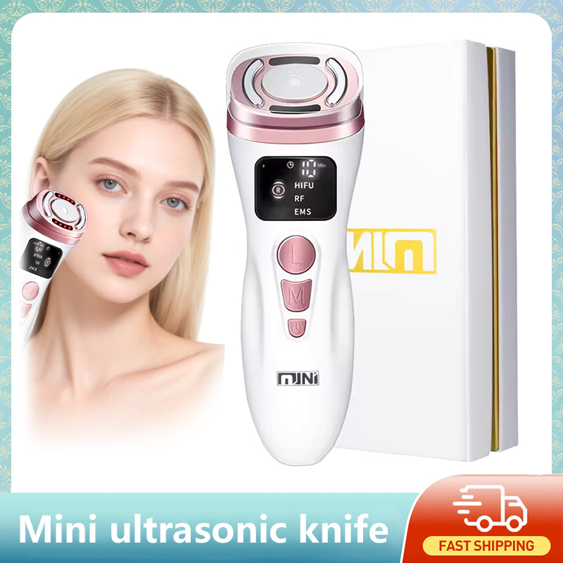 Skincare Qv - Neues Mini-HIFU-Ultraschallgerät EMS Mikrostrom Gesichts-Schönheitsinstrument Hautstraffung
