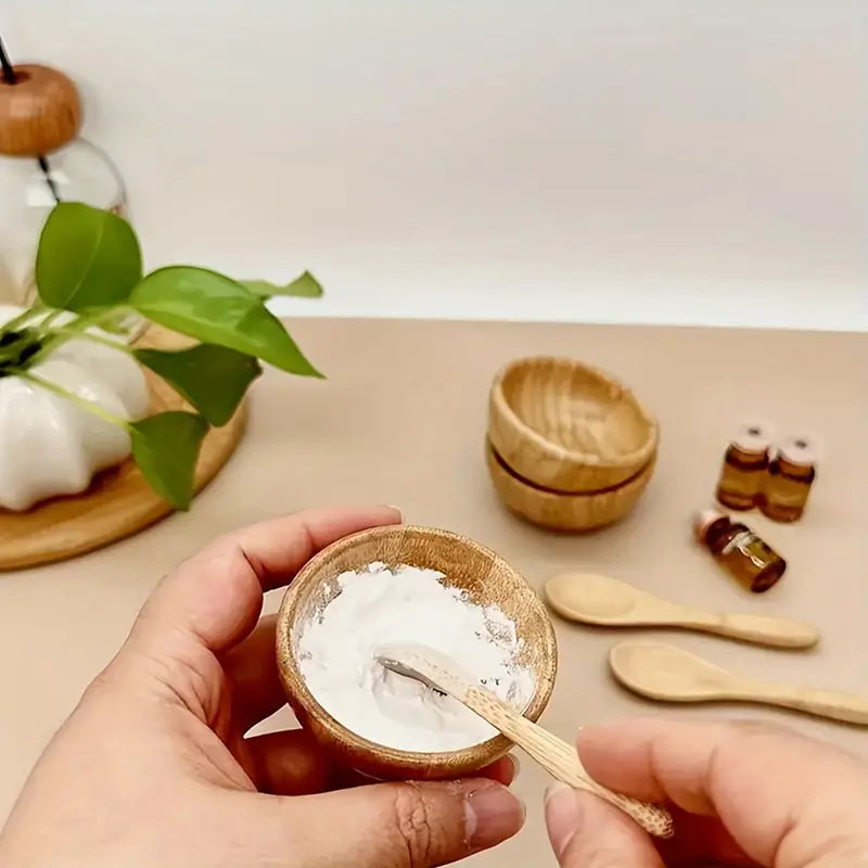Skincare Qv - Bambus-Masken-Mischschalen-Set, DIY-Gesichtspflege-Werkzeuge, Gesichtsmasken-Mischwerkzeug-Set mit Gesichtsmaskenschale, Spatel,