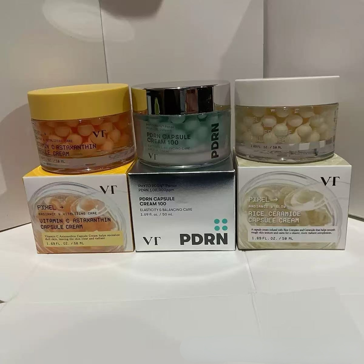 Skincare Vitamin C - VT 100.000ppm PDRN Kapselcreme, Reisceramid &