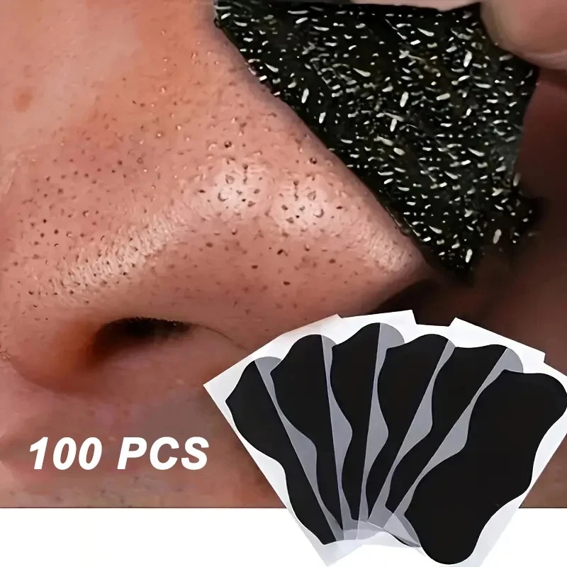 Charcoal Pore Strip - 10/50/100 Stück Mitesser-Entferner-Maske Unisex Tiefenreinigende Nasenstreifen