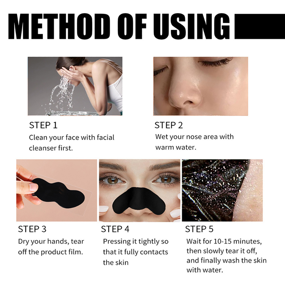 10/20/50/100PCS Nase Mitesser  – Charcoal Pore Strip Bewertung und Preis