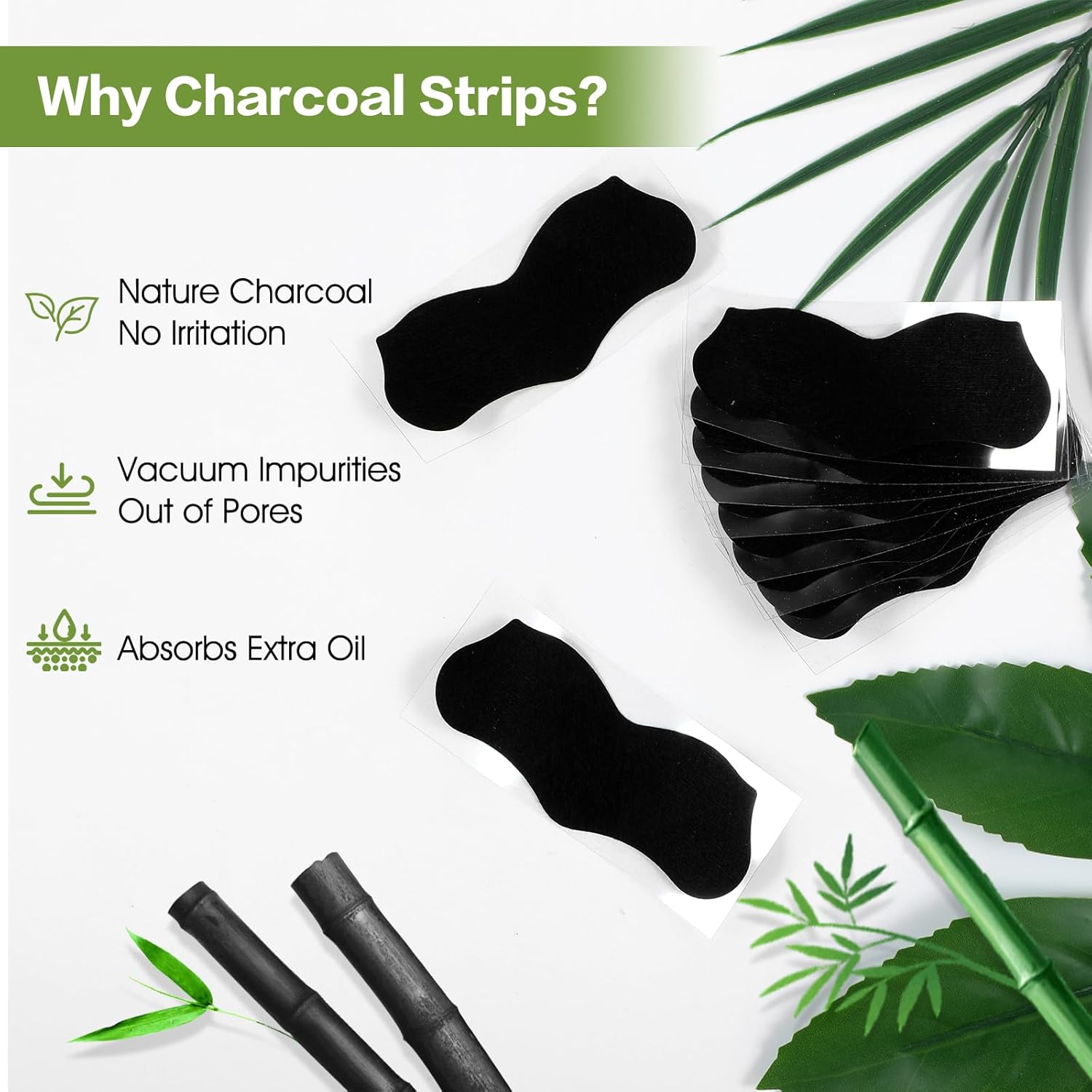 15 Stück Bambuskohle Mitesser- – Charcoal Pore Strip Bewertung und Preis