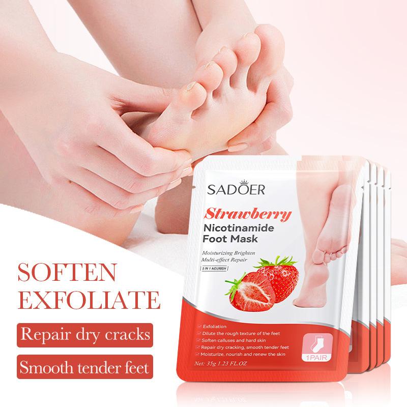 1 Paar SADOER Früchte-Fußmaske – Skincare Qv Bewertung und Preis